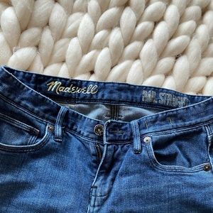 Madewell rail straight blue jeans 26x34